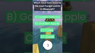 Which food item restores the most hunger points in Minecraft?