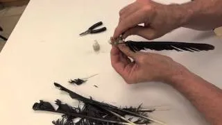 CBH Cutting a crow quill plectrum