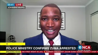 Police Ministry confirms Zuma handed himself over