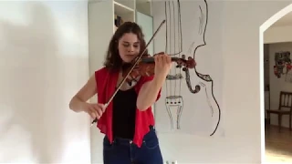 Niccolò Paganini, Caprice No. 5, Original Bowing (Originalstrich)