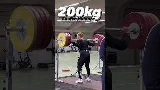 200kg Snatch balance Pavel khadasevish Belarus