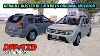 Renault duster DFF+TXD Mod for GTA San Andreas pc & Android Renault duster car mod in 5 MB  HD mod