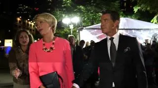 The Love Punch: Pierce Brosnan & Emma Thompson arrive at TIFF premiere | ScreenSlam