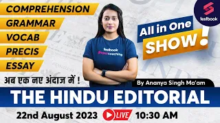 Hindu Editorial Analysis | 22 August 2023 | Hindu Newspaper Analysis | Hindu Vocab By Ananya Ma'am