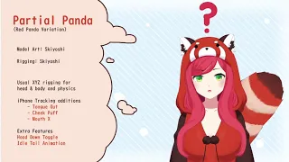 [Live2D Showcase] PartialPanda (Red Panda Edition)