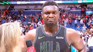 "I'm a competitor. I want to win. Simple as that" : Zion Williamson after his Performance tonight 🗣️