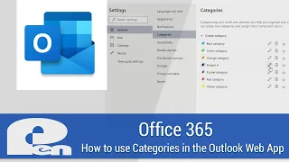 How to use Categories in the Outlook Web App - Office 365