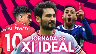 EL XI IDEAL DE LA JORNADA 35 DE LA PREMIER LEAGUE 22/23