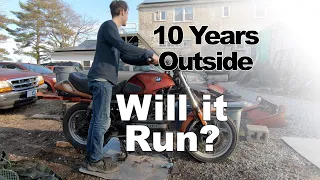 1991 BMW K100 - Sitting Outside for 10 years - Will it run!??