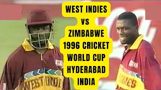 West Indies vs Zimbabwe | 1996 Cricket World Cup | Hyderabad | India | Short Highlights |