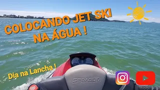 COMO COLOCO JET SKI NA ÁGUA/PRAIA - DIA NA LANCHA.  PRAIA DO TINGUÁ !