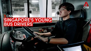 Young bus drivers in Singapore on their seemingly "uncle" job