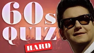 My HARDEST quiz yet! BIG HITS OF THE 60s |  MUSIC QUIZ  | Guess the song | Difficulty HARD