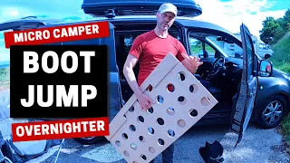 Self Build Micro Camper - Peak District stopover! | Boot Jump Plans |  Boot Jump Camper Conversion