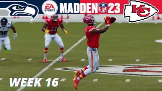 Seahawks vs. Chiefs Week 16 - Madden 23 Simulation Highlights