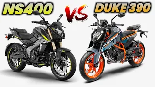 Bajaj Pulsar Ns400 VS Duke 390 💥| On Road Price? | Mileage | Top Speed | New Pulsar Ns400 2024