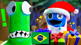 RAINBOW FRIENDS mas BLUE é o PAPAI NOEL!? Animação de Roblox