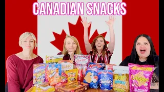 Canadian Snacks with Kris and Celina! Pt. 1 - Taste Test - Hailee And Kendra