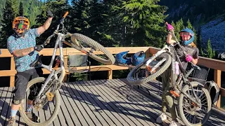 A run down Rock Crusher at Stevens Pass mountain bike park