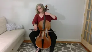 Colleen McGary-Smith performs the "Sarabande" from J.S. Bach's Suite No. 1 for Solo Cello in G Major