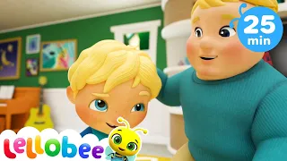 Johny Johny Yes Papas Song! | Learn With Lellobee Nursery Rhymes & Baby Songs | ABCs & 123s