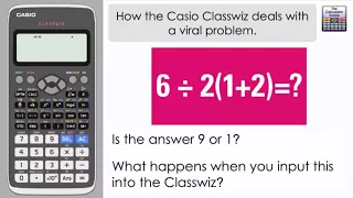 How The Casio Classwiz Deals With A Popular Problem (Bidmas Bodmas Pemdas fx-991EX fx-570EX)