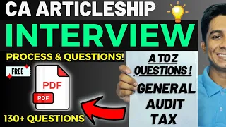 Demystifying the Process and Conquering the Questions of CA Articleship Interview | Vinay Yadav |