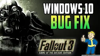 Run Fallout 3 On Windows 10! Fallout 3 Windows 10 Bug Fix Working 2021!