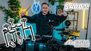 Best Budget Electronic Drum Set in 2024? // $400 Alesis Nitro Max full review