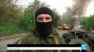 Ukraine : reportage à Slaviansk ce matin avant l'assaut des militaires ukrainiens