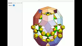 Rhombic Enneacontahedron with 30 Icosahedra