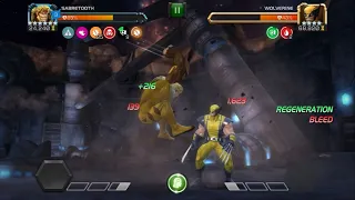 Sabertooth auto fights rol WOLVERINE in 30 SECONDS. He also lands some juicy and mythical INTERCEPTS