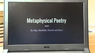 Video 1 - Introduction to Metaphysical Poetry