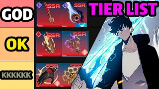 TIER LIST MELHORES ARMAS DO SOLO LEVELING ARISE - Solo Leveling Arise