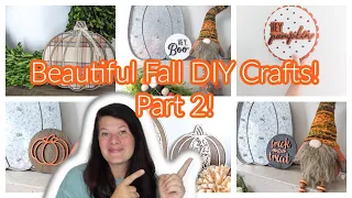 Beautiful Fall Home Decor DIY Pieces You Can Finish On Your Own! Fall Launch! Part 2! #diy#diycrafts