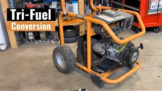 Ridgid Generator Tri-Fuel Conversion