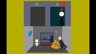 Stickman Jailbreak 1 & 6 & Escape the Prison | Trying All Options| Stickman Animation Walkthrough