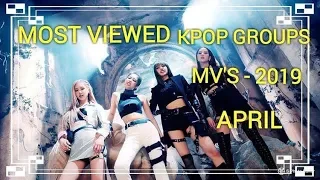 [TOP 50] MOST VIEWED K-POP GROUPS MVS | APRIL 2019