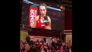 Crowd reaction to Joanna Jedrzejczyk retirement UFC 275