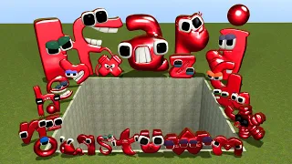 ALL 3D LOWERCASE BABY ALPHABET LORE FAMILY in BIG HOLE - Garry's Mod