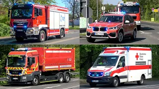 [F Zug Y | MANV 25] Einsatzfahrten von Feuerwehr und Rettungsdienst zur Großübung in Maintal