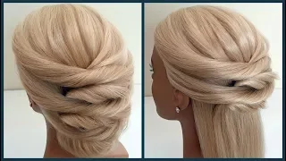 Легкий Способ!Свадебная и Вечерняя прическа!2 варианта!Cool way!Wedding and Evening hairstyle!