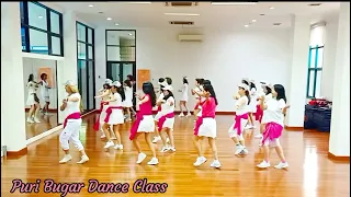 Cikini Gondangdia Line Dance||Demo by Tayuka Karamoy & Puri Bugar Dance Class