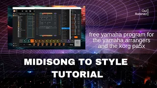 Yamaha Genos 2 and Korg Pa5x Tutorial: Midi Song to Style App