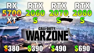 Call of Duty : Warzone 4K/2160p | RX 5700 XT vs RTX 2060 SUPER vs RTX 2070 SUPER vs RTX 2080 SUPER