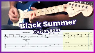 Black Summer Guitar Solo Cover - Red Hot Chili Peppers [Tutorial / Lesson w/ Free Tab]