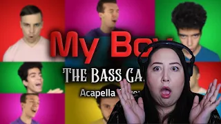 REACTING TO TOMI P & THE BASS GANG - MY BOY (BASS SINGER COVER)