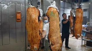 令人惊叹的美味！广东佛山均安烧猪（烤整猪）中国美食！