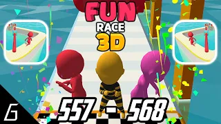 Fun Race 3D | Gameplay Walkthrough | Level 557 - 568 + Bonus (iOS, Android)