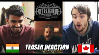 VIKRAM - Official Teaser | REACTION! | Kamal Haasan | Lokesh Kanagaraj | Anirudh | Canadian Reacts